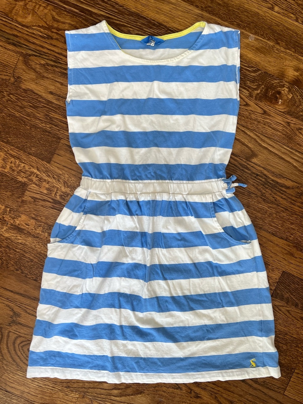 Joules blue & white stripe dress